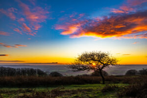 Sunset at Lydeard Hill