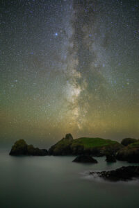 The milky way obove Kynance Cove